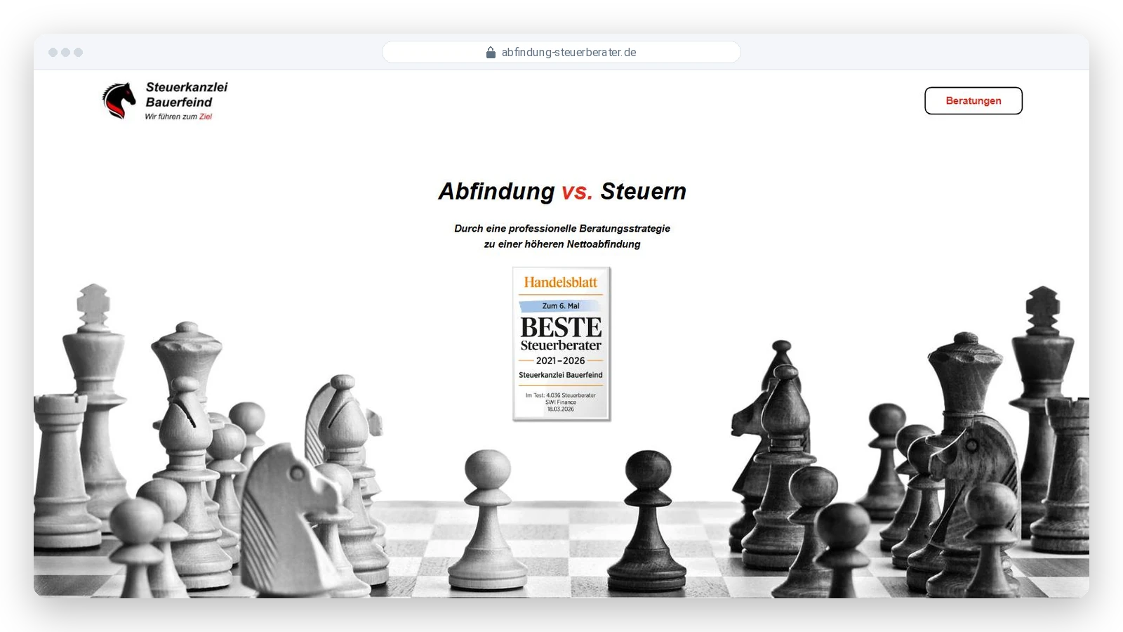 Titelbild: Steuerkanzlei Bauerfeind: Position 1 zum Hauptkeyword