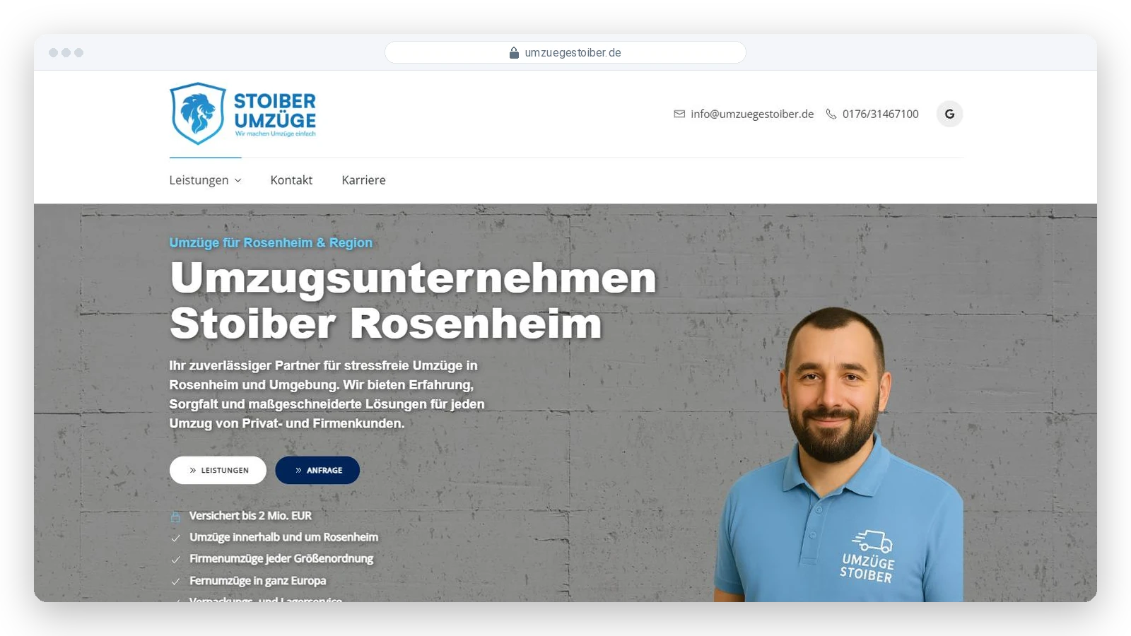Titelbild: Umzüge Stoiber: von drei auf über zehn Anfragen pro Woche